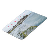 Magnet Flexible Magnat de la chaussée du château Jersey Elizabeth (Côté Gauche)