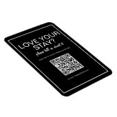 Magnet Flexible Magnat d'examen de code QR numérique noir moderne (Côté Droit)