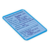 Magnet Flexible Magnat d'information d'urgence pour animaux (Côté Droit)