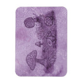 Magnet Flexible Magnat du rectangle de prairie de champignons (Vertical)