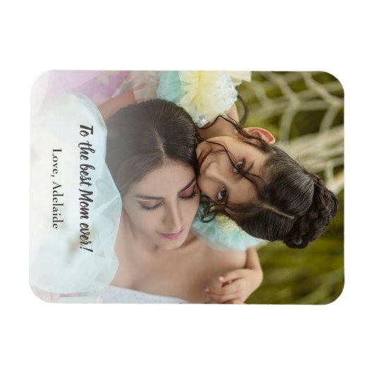Magnet Flexible Magnat photo de la meilleure maman jamais (Horizontal)