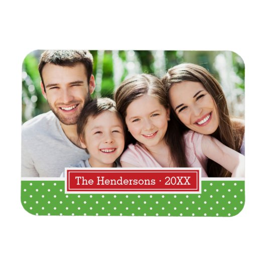 Magnet Flexible Magnat photo de Polkadot Holiday (Horizontal)