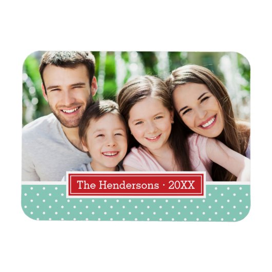 Magnet Flexible Magnat photo de Polkadot Holiday (Horizontal)