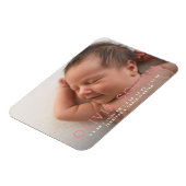 Magnet Flexible Magnat photo moderne simple | FAIRE-PART DE NAISSA (Côté Gauche)