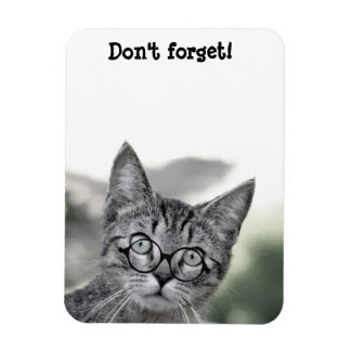 Magnet Flexible Magnét aimanté de chat surpris mignon avec des lun
