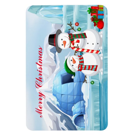 Magnet Flexible Magnet-Snowmen (Vertical)