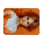 Magnet Flexible Magnifique longue femme haïe dans le modèle de mod (Horizontal)