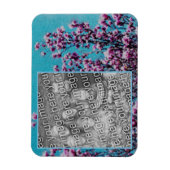 Magnet Flexible Magnolia Blossoms Blue Sky Peinture Ajouter Votre  (Vertical)
