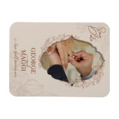 Magnet Flexible Magnolia Line Art Orné  (Horizontal)