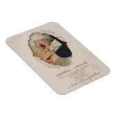 Magnet Flexible Magnolia Line Art Orné (Côté Droit)