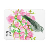 Magnet Flexible Magnolia Mississippi Love Mockingbird (Horizontal)