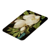 Magnet Flexible Magnolias géant sur un tissu de velours bleu par M (Côté Gauche)