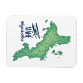 Magnet Flexible Mahé, Seychelles Carte ancienne (Horizontal)