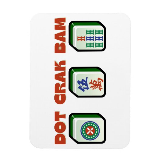 Magnet Flexible Mahjong Dot Crak Bam (Vertical)