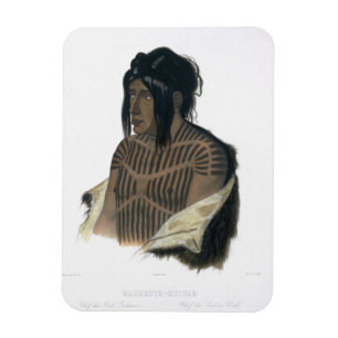 Magnet Flexible Mahsette-Kuiuab, chef des Indiens de Cree, plat
