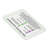 Magnet Flexible Mai Sensibilisation mensuelle à la santé (Côté Droit)