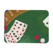 Magnet Flexible Main de Poker gagnante six à dix (Horizontal)