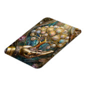 Magnet Flexible Main Robot D'Or Tenant Arbre De Vie D'Or (Côté Gauche)