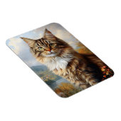 Magnet Flexible Maine Coon Kitten Portrait flexible (Côté Droit)