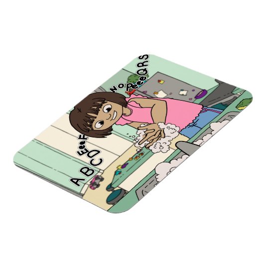 Magnet Flexible Mains de lavage (Côté Gauche)