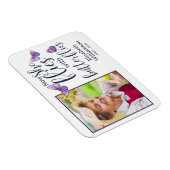 Magnet Flexible Maintenant, elle vole avec des papillons Memorial (Côté Droit)