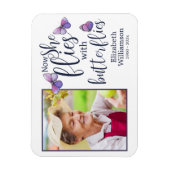 Magnet Flexible Maintenant, elle vole avec des papillons Memorial (Vertical)