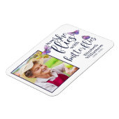 Magnet Flexible Maintenant, elle vole avec des papillons Memorial (Côté Gauche)