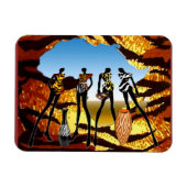 Magnet Flexible Maison africaine à venir (Horizontal)