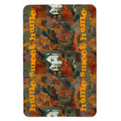 Magnet Flexible Maison Blanche et arbres d'automne (Vertical)