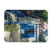 Magnet Flexible Maison bleue et blanche à Mykonos, Grèce (Horizontal)