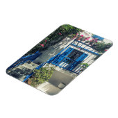 Magnet Flexible Maison bleue et blanche à Mykonos, Grèce (Côté Gauche)