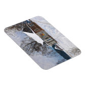 Magnet Flexible Maison de campagne à Dusk en hiver (Côté Droit)