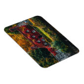 Magnet Flexible Maison de campagne avec vignes rouges Couvrant la  (Côté Droit)