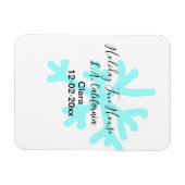 Magnet Flexible Maison de camping de vacances de fêtes de flocons (Horizontal)