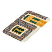 Magnet Flexible Maison de Lisbonne avec tuiles (Côté Gauche)