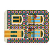 Magnet Flexible Maison de Lisbonne avec tuiles (Horizontal)