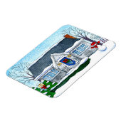 Magnet Flexible Maison de Noël mignonne avec aimant de bonhomme de (Côté Gauche)