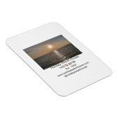 Magnet Flexible Maison de plage de vacances longitude latitude est (Côté Droit)