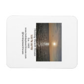 Magnet Flexible Maison de plage de vacances longitude latitude est (Horizontal)