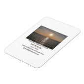 Magnet Flexible Maison de plage de vacances longitude latitude est (Côté Gauche)