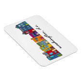 Magnet Flexible Maison de rangée Washington DC (Côté Droit)