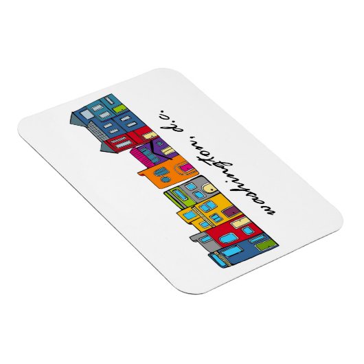 Magnet Flexible Maison de rangée Washington DC (Côté Droit)