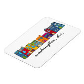 Magnet Flexible Maison de rangée Washington DC (Côté Gauche)