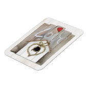 Magnet Flexible Maison d'oiseaux rustique Valentine (Côté Gauche)