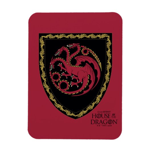 Magnet Flexible MAISON DU DRAGON | Maison Targaryen Crest (Vertical)