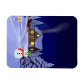 Magnet Flexible Maison en hiver Jigsaw Puzzle (Horizontal)