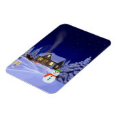 Magnet Flexible Maison en hiver Jigsaw Puzzle (Côté Gauche)