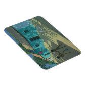 Magnet Flexible Maison verte Inde (Côté Droit)