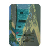 Magnet Flexible Maison verte Inde (Vertical)