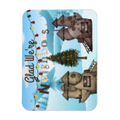 Magnet Flexible Maisons personnalisées "Content que nous soyons vo (Vertical)